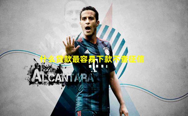 什么贷款最容易下款不查征信